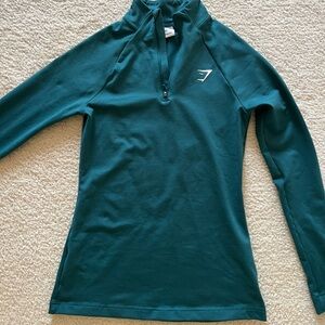 Gymshark Teal Half Zip